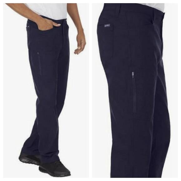 Eddie Bauer Men's Fleece Lined Tech Pants Dark Blue Size 38x30 - Picture 2 of 13
